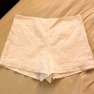 Free People shorts, perfect for a night out. Beautiful embroidery style